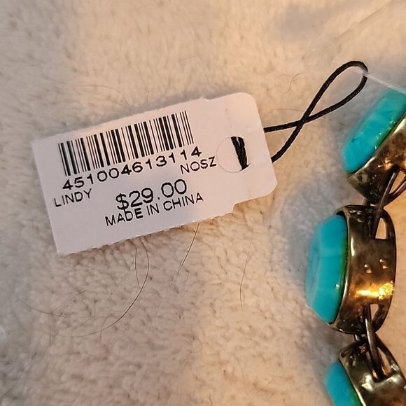 NWT Chicos faux turquoise bracelet - Picture 4 of 6